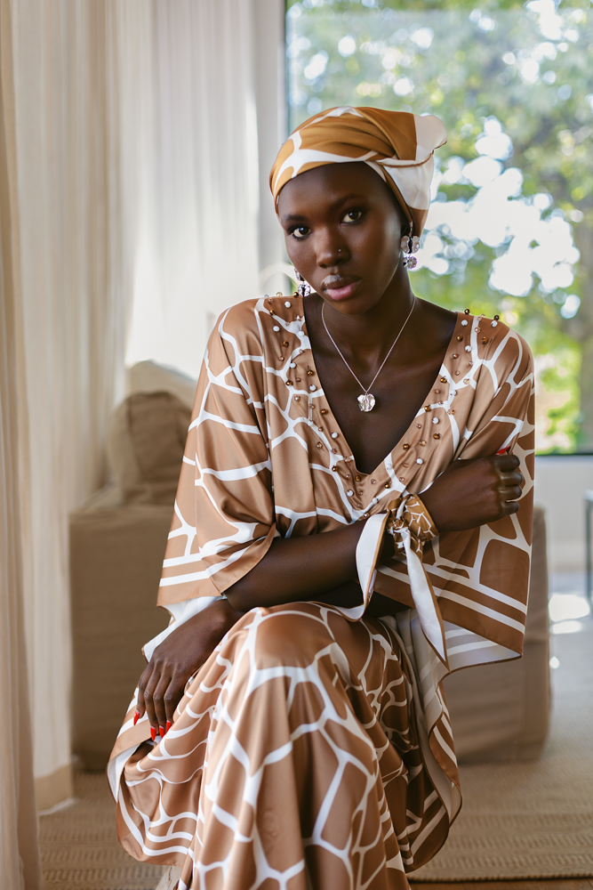 Scarf Silk - Giraffe