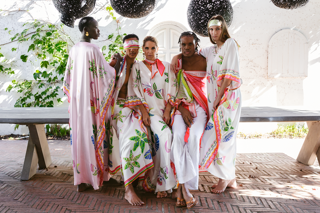 Kaftan Silk - Life is Beautiful Pink