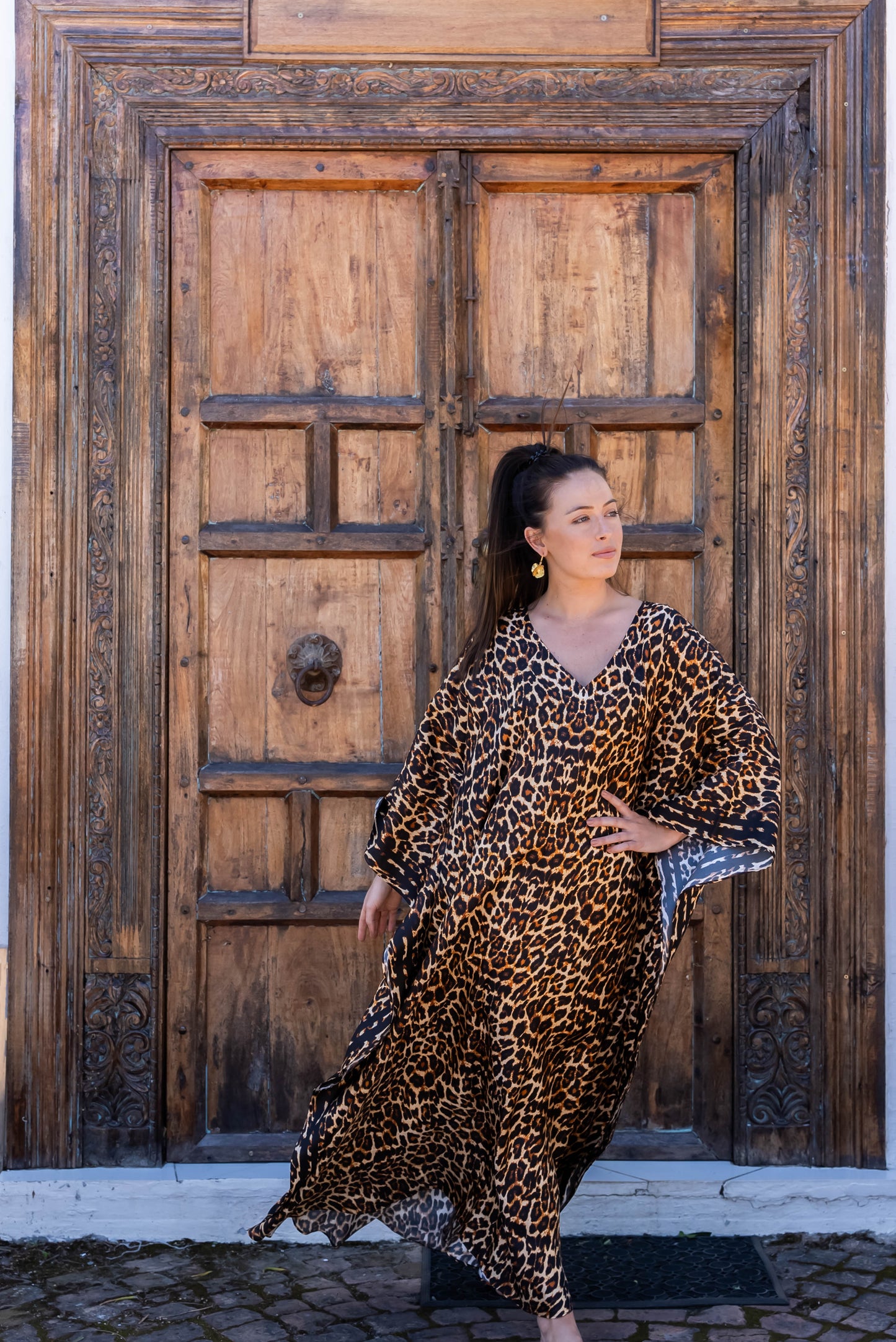 Kaftan Silk - Leopard