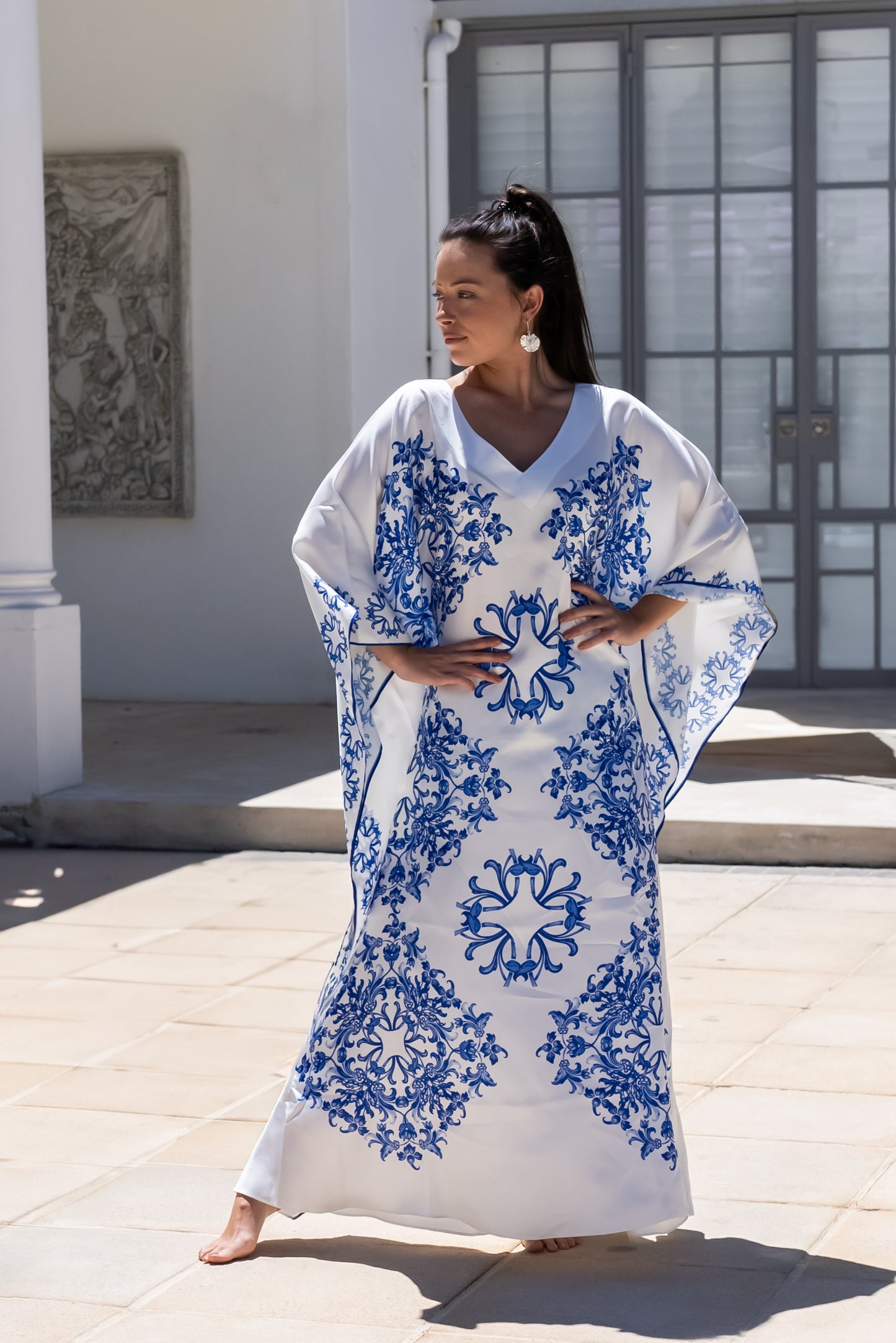 Kaftan Silk - Santorini