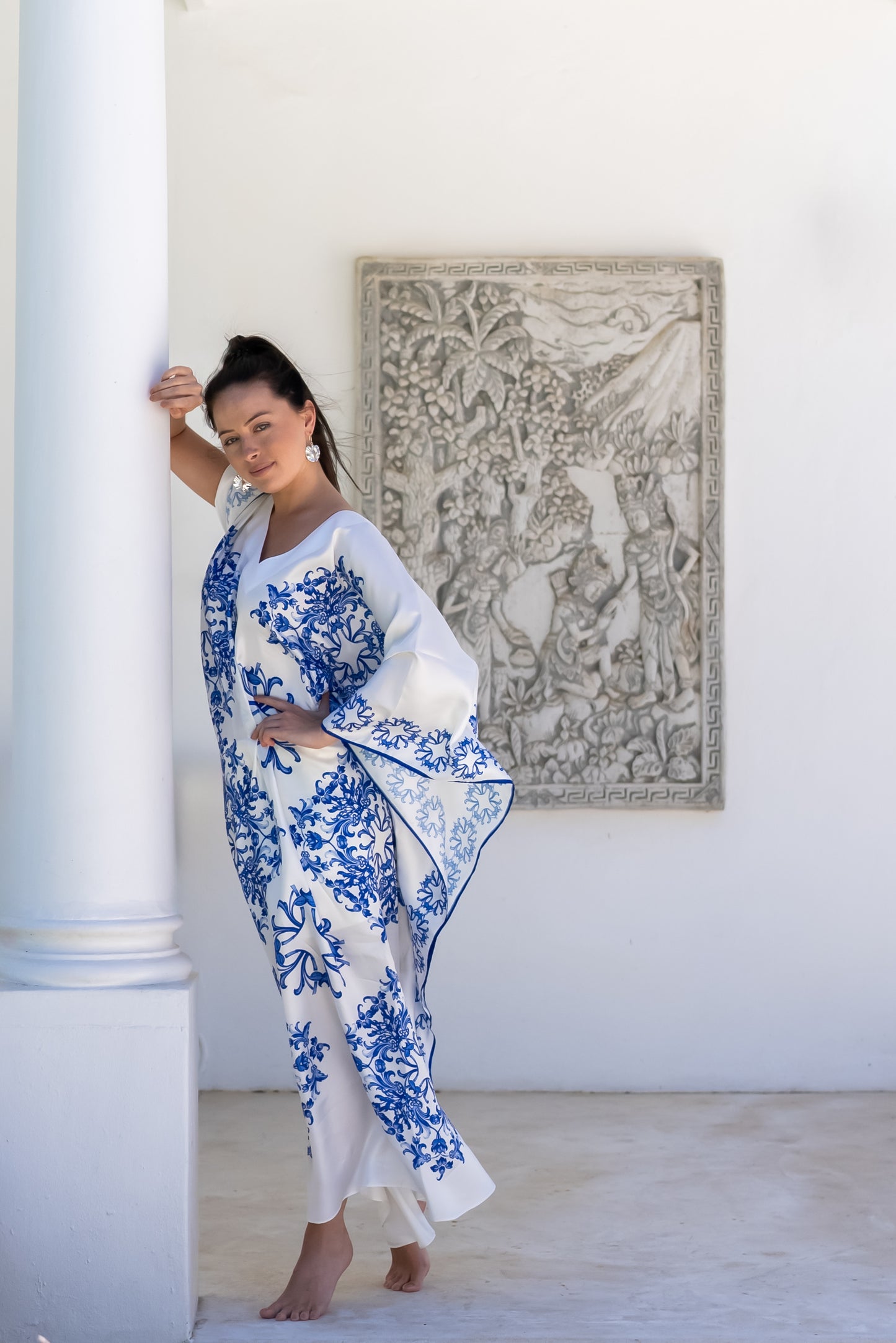 Kaftan Silk - Santorini