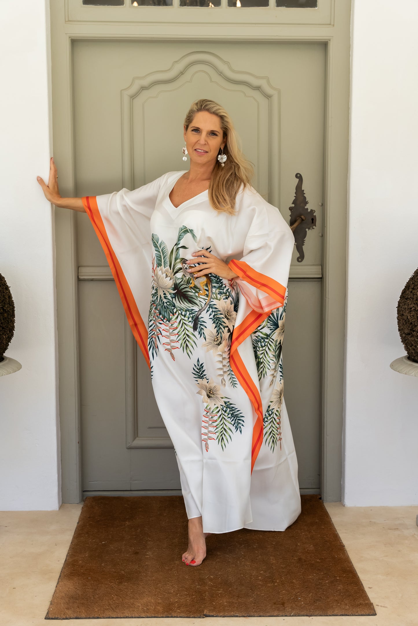 Kaftan Silk - Carena White