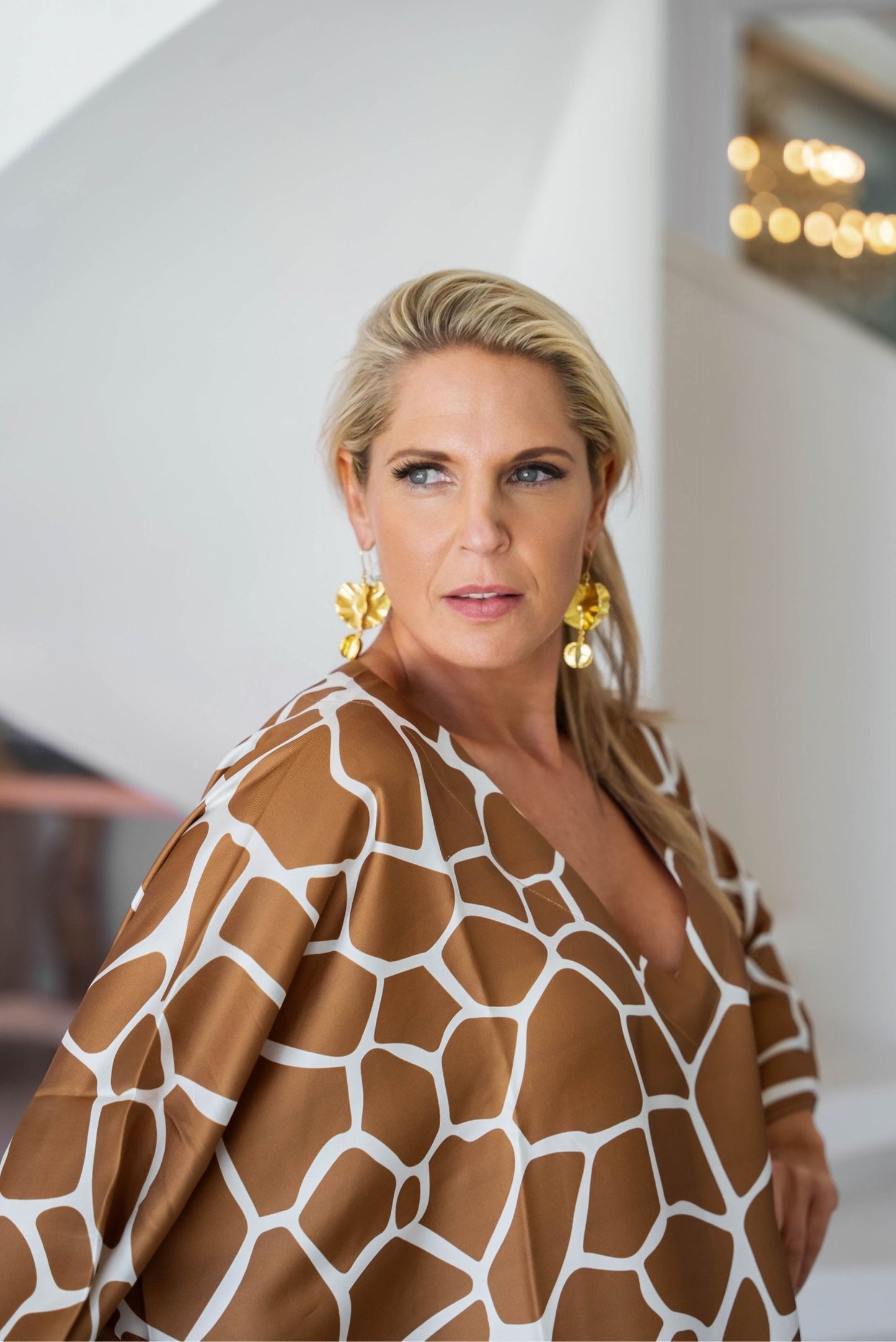 Kaftan Silk - Giraffe Golden