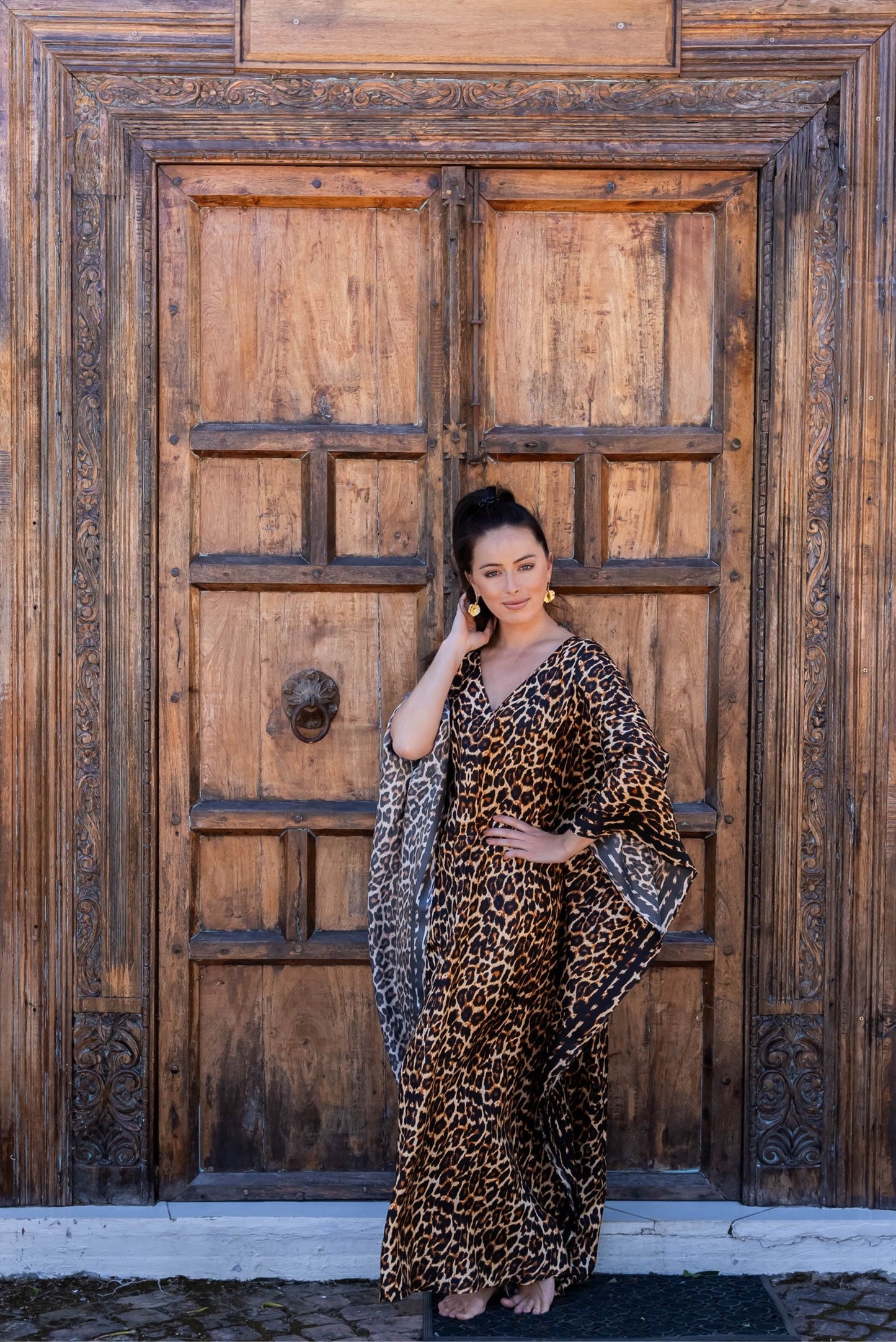 Kaftan Silk - Leopard