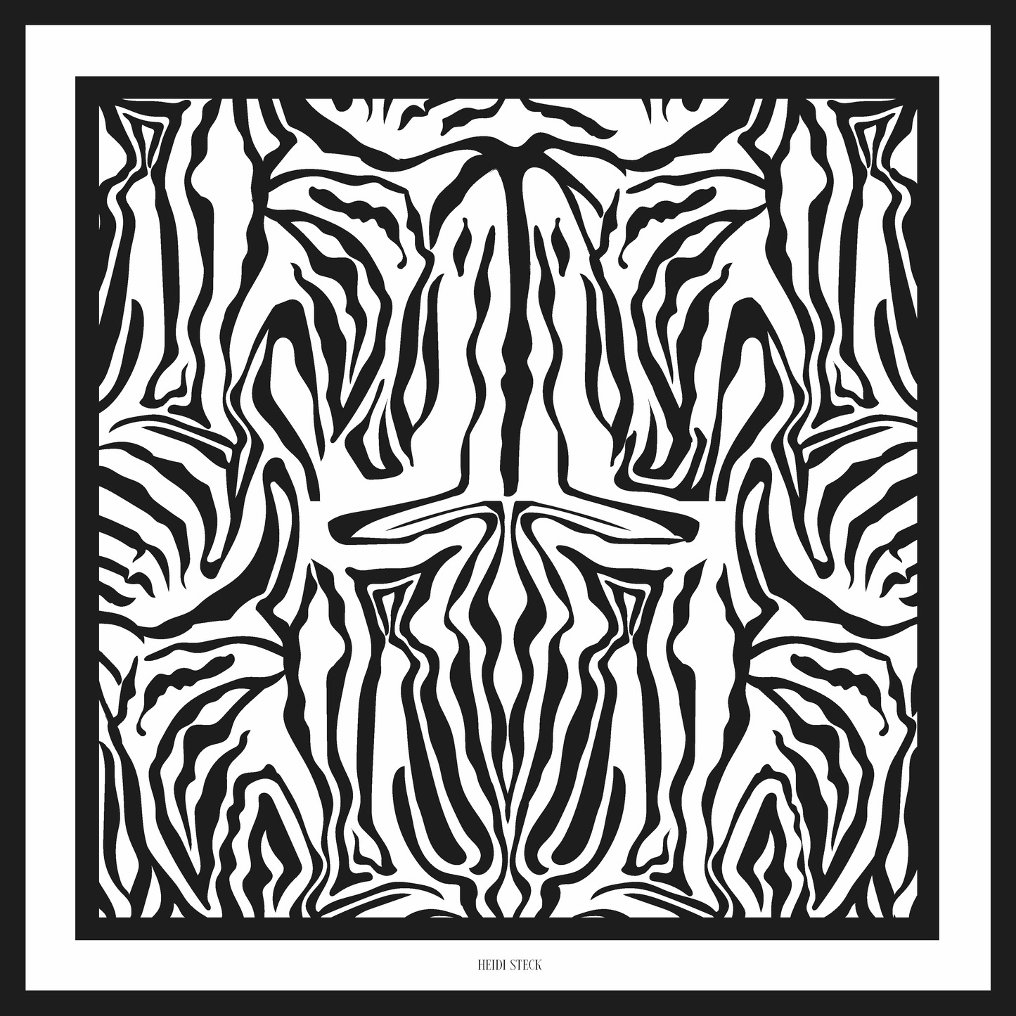 Scarf Silk - Quagga Black