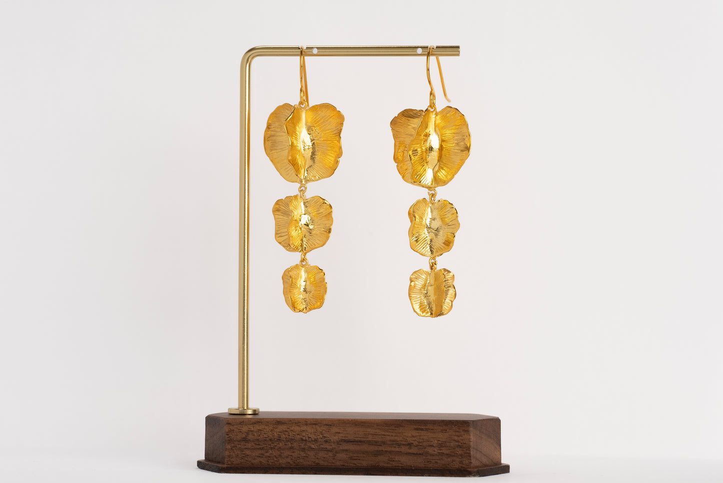 The Trio - Large, Medium, Small Bushwillow Earring - Gold