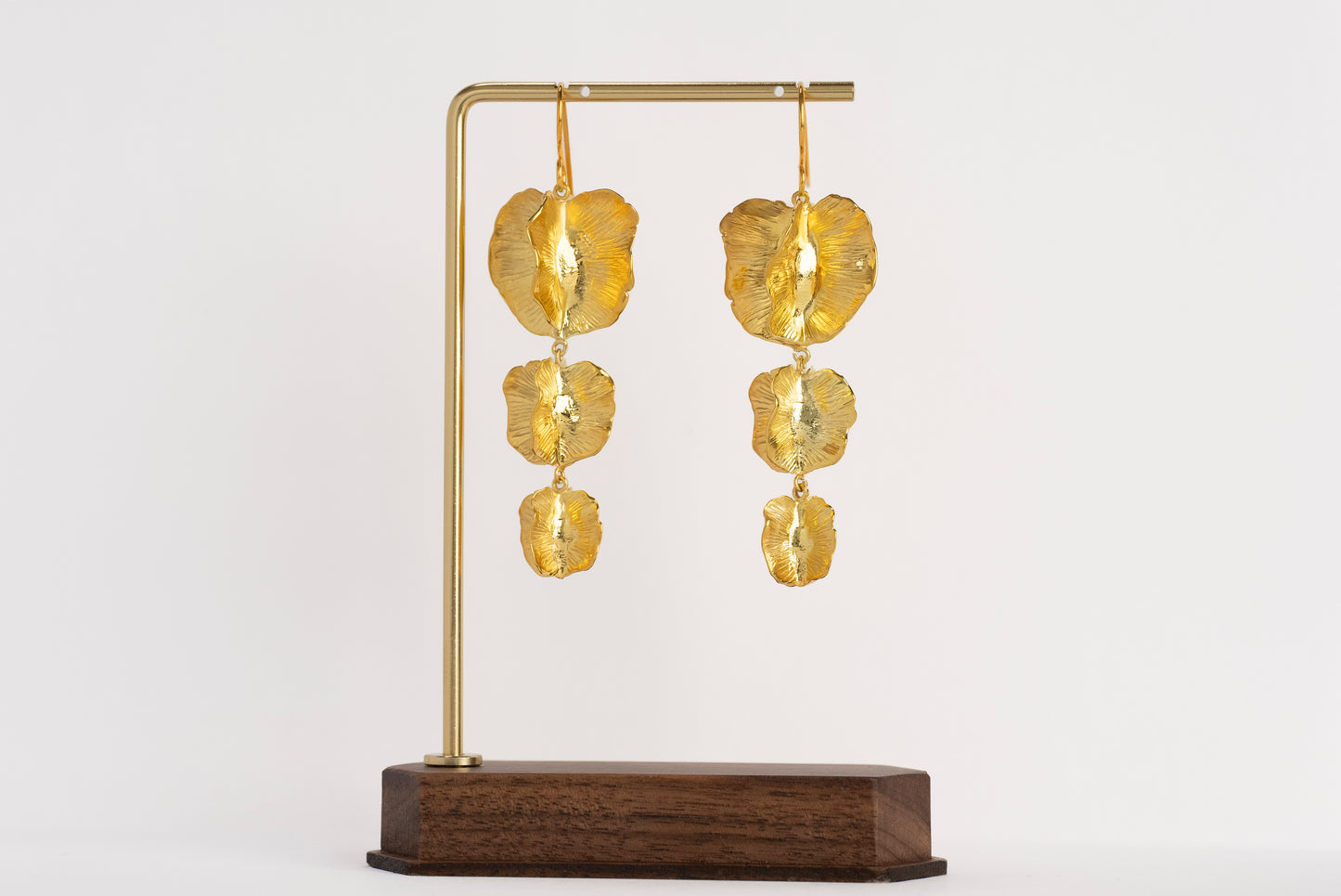 The Trio - Large, Medium, Small Bushwillow Earring - Gold