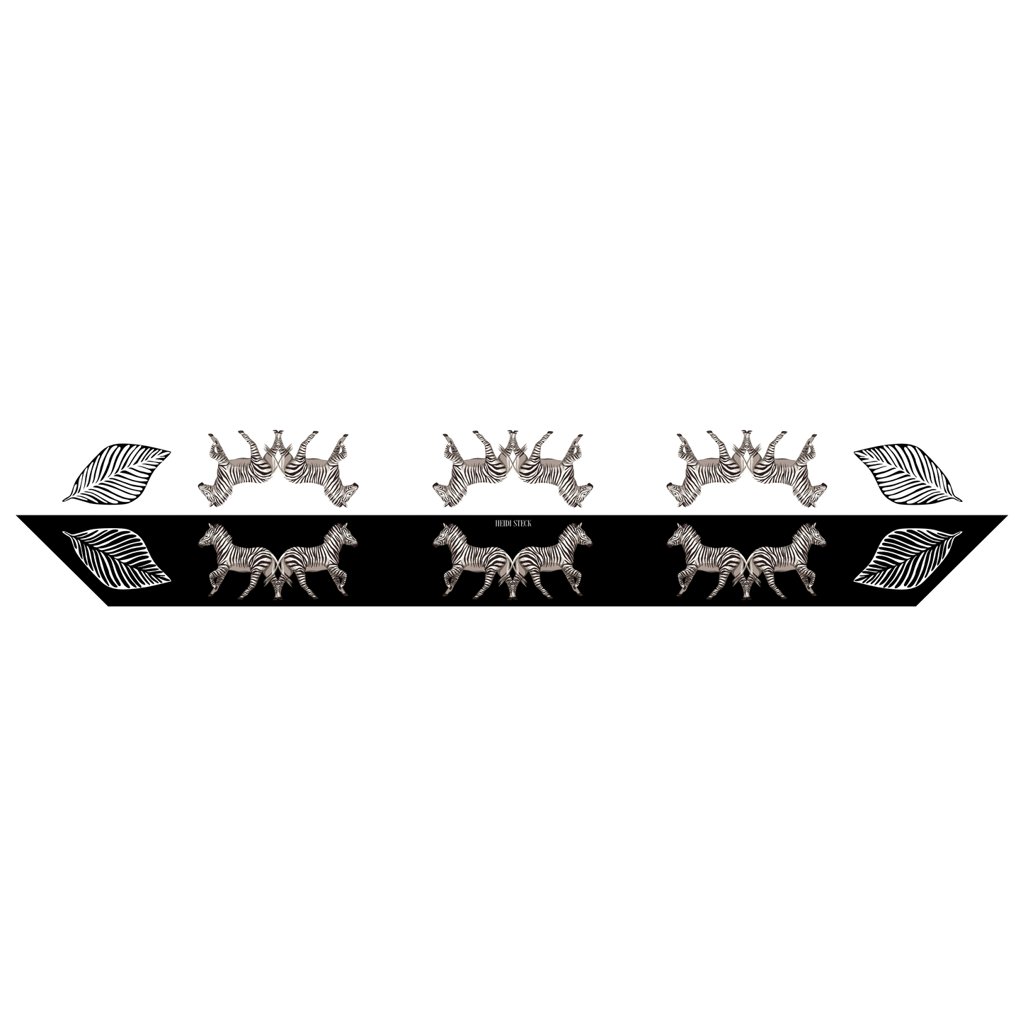 Twilly Silk - Zebra Black and White