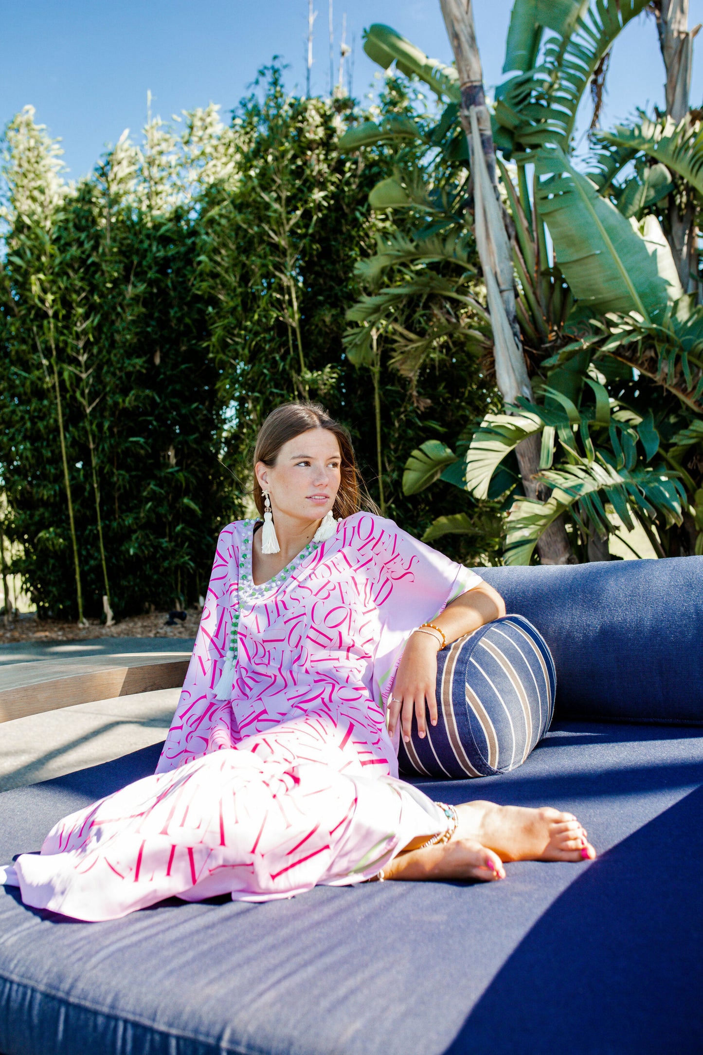 Kaftan Satin - Bliss in Pink Kaftan