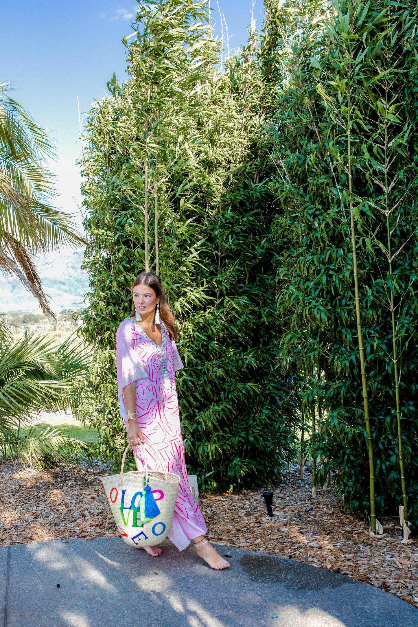 Kaftan Satin - Bliss in Pink Kaftan