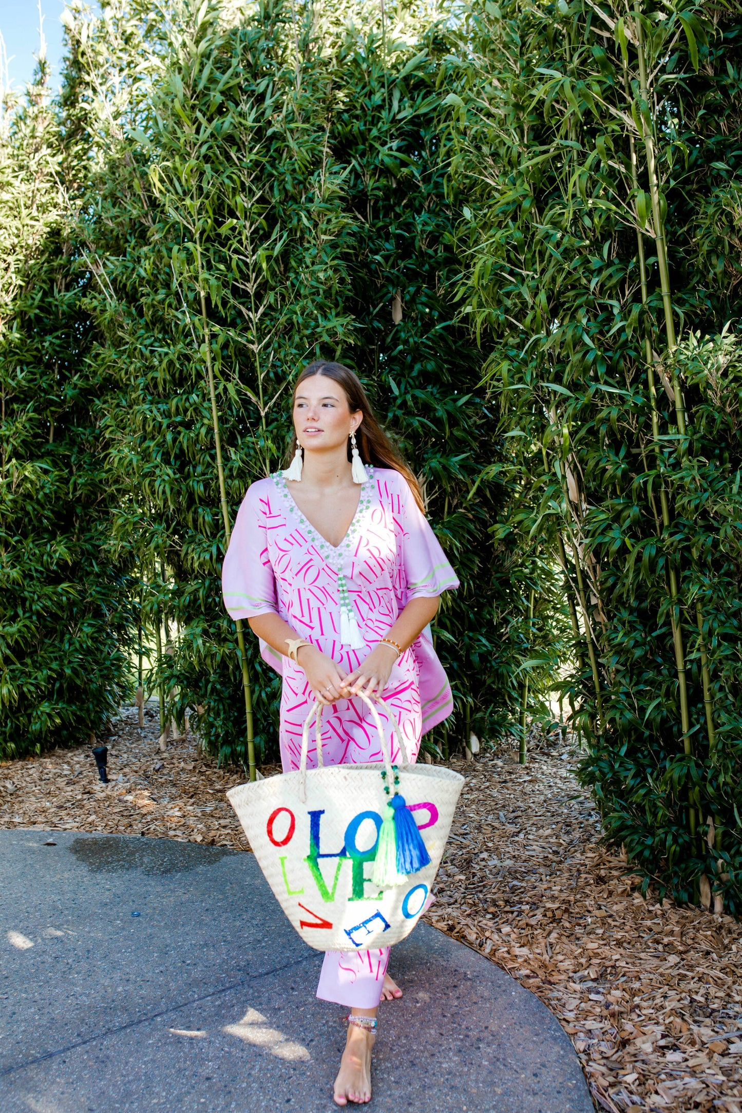 Kaftan Satin - Bliss in Pink Kaftan