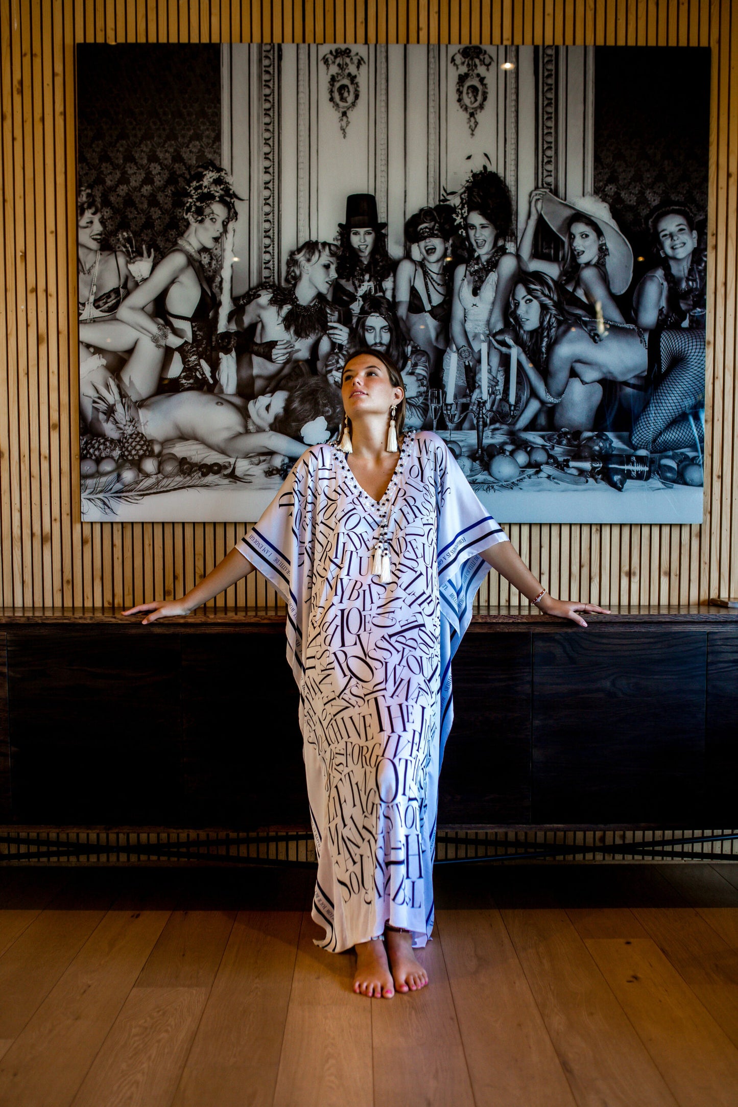 Kaftan Satin - Bliss in White