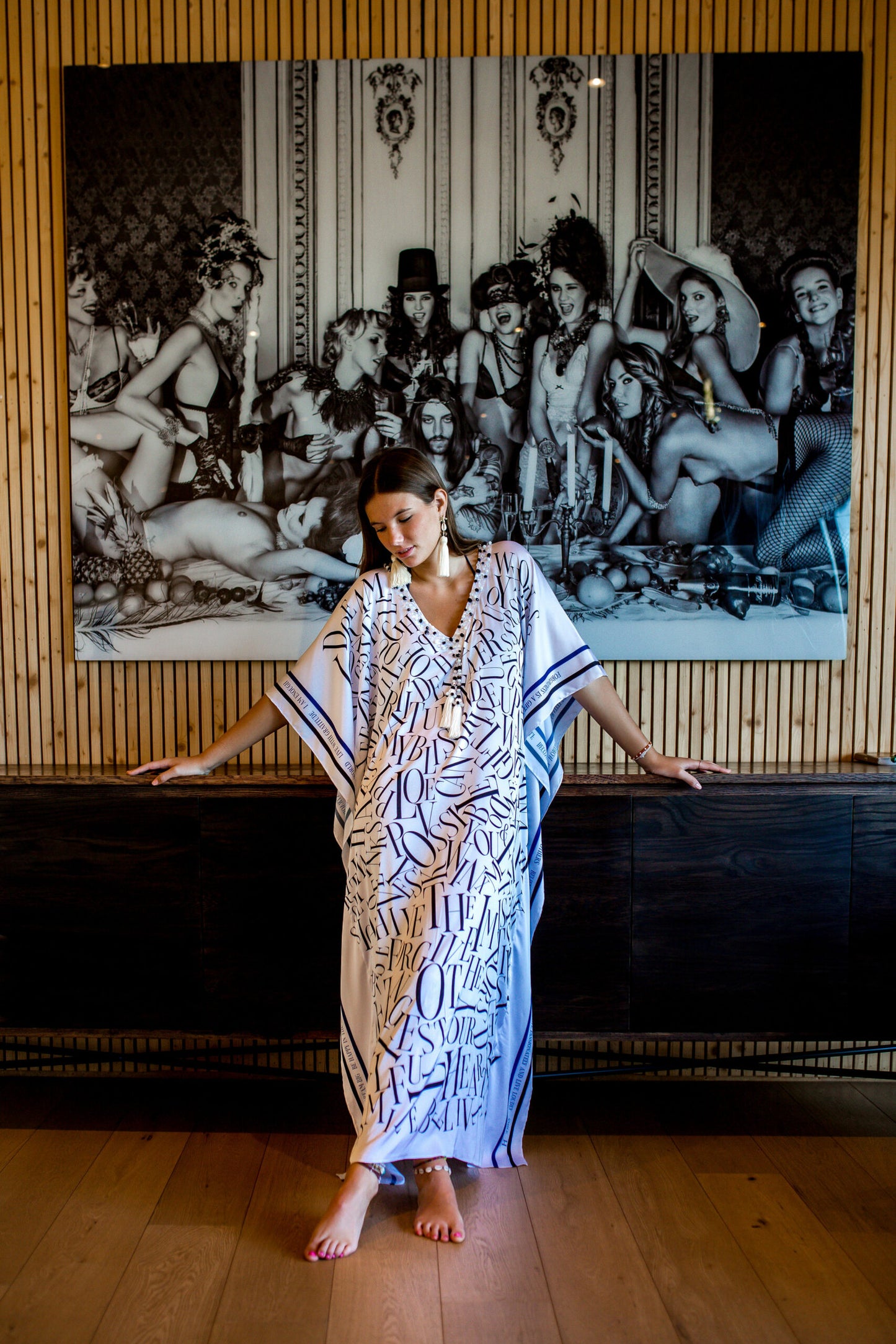 Kaftan Satin - Bliss in White