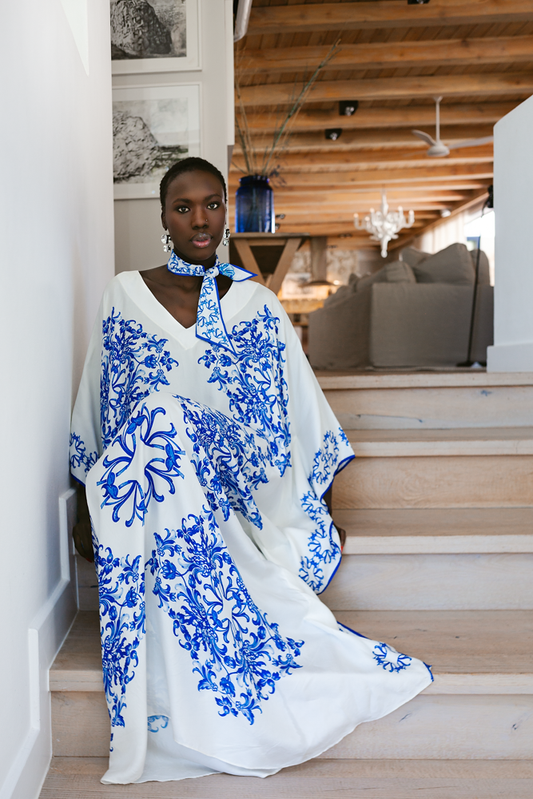 Kaftan Silk - Santorini