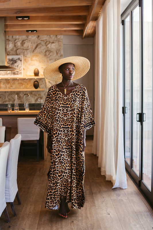 Kaftan Silk - Leopard
