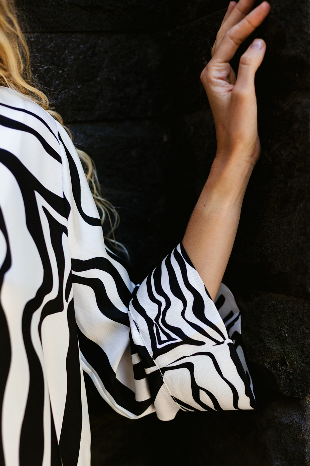 Robe en soie - Zèbre