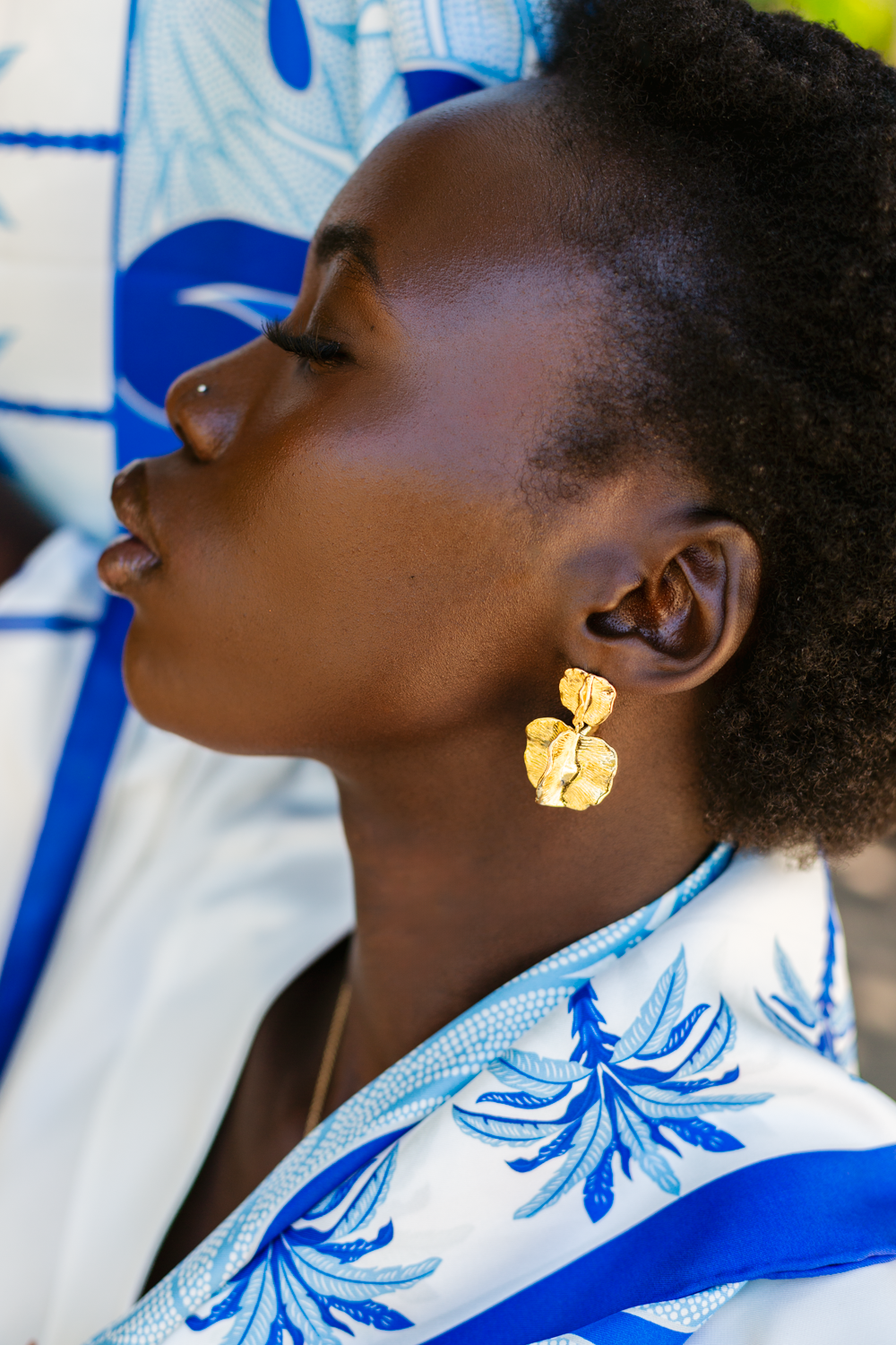 Scarf Silk - La Dolce Vita - Blue and Green