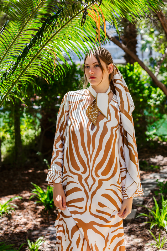 Silk Dress - Quagga