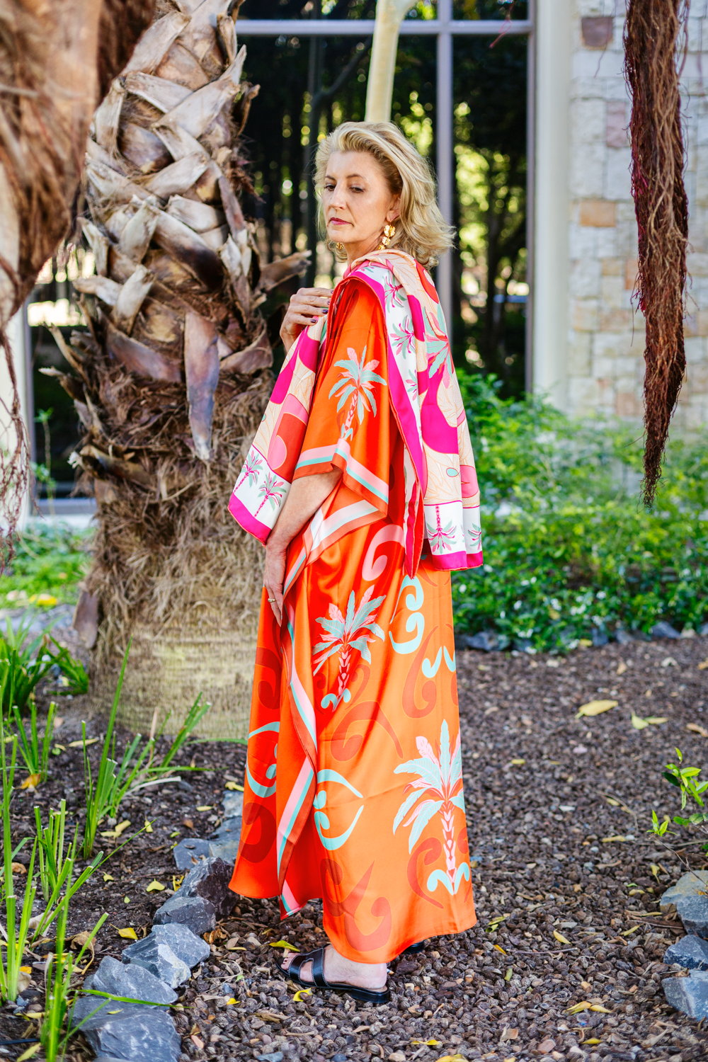 Kaftan Silk - La Dolce Vita - Orange