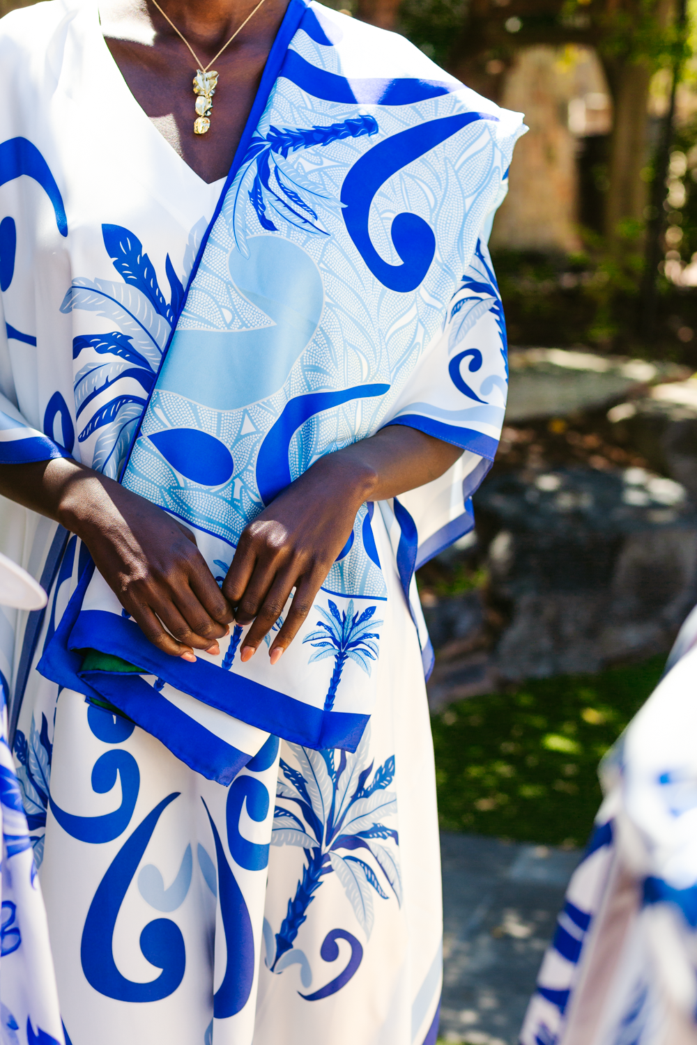 Scarf Silk - La Dolce Vita - Blue and Green