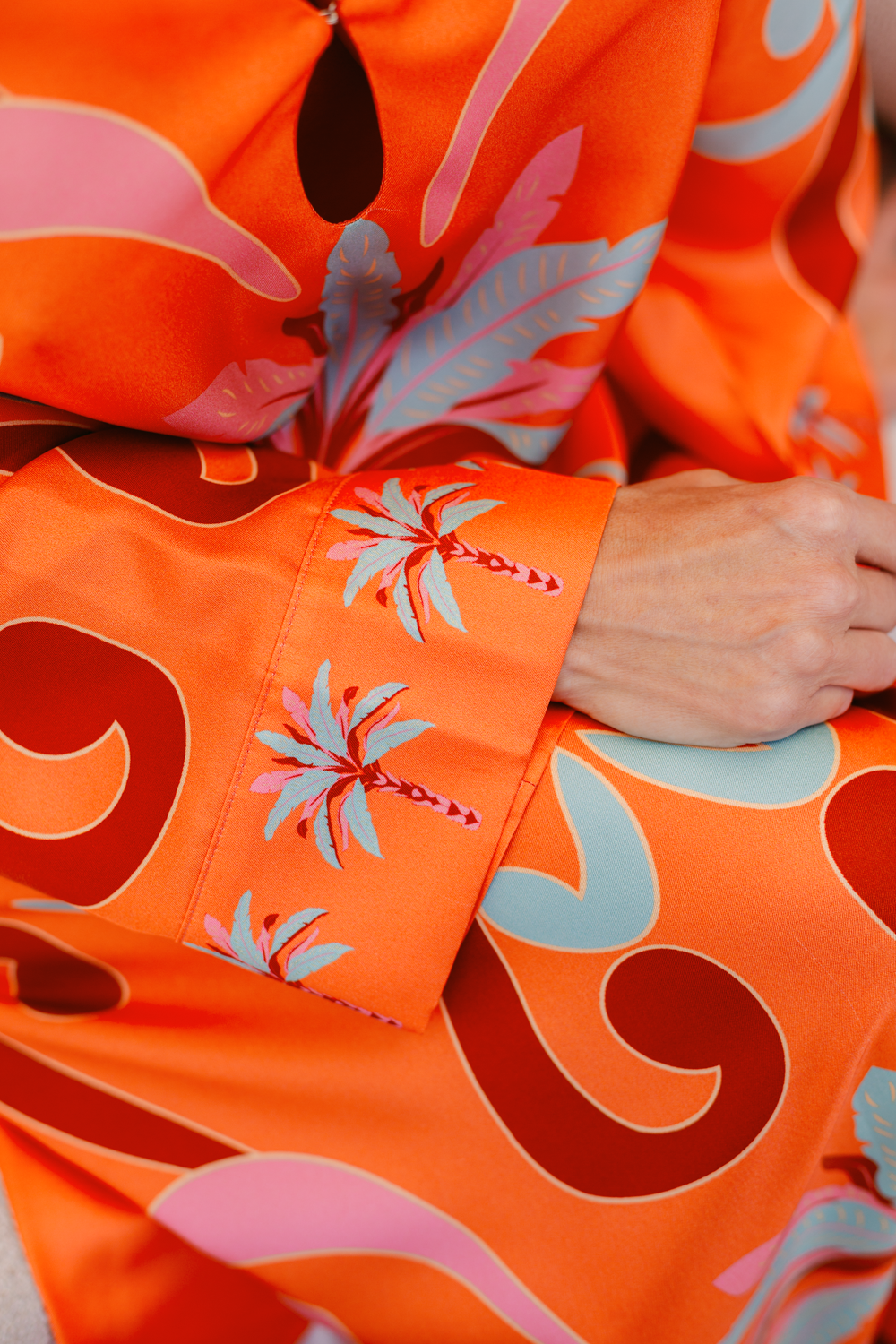 Robe en soie - La Dolce Vita - Orange
