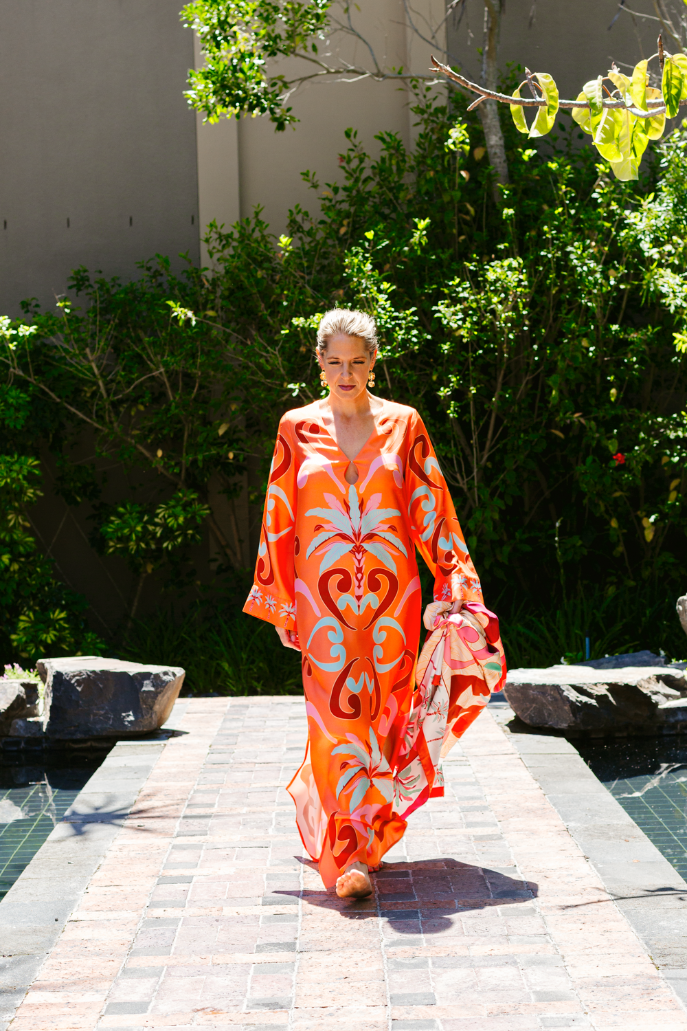 Robe en soie - La Dolce Vita - Orange