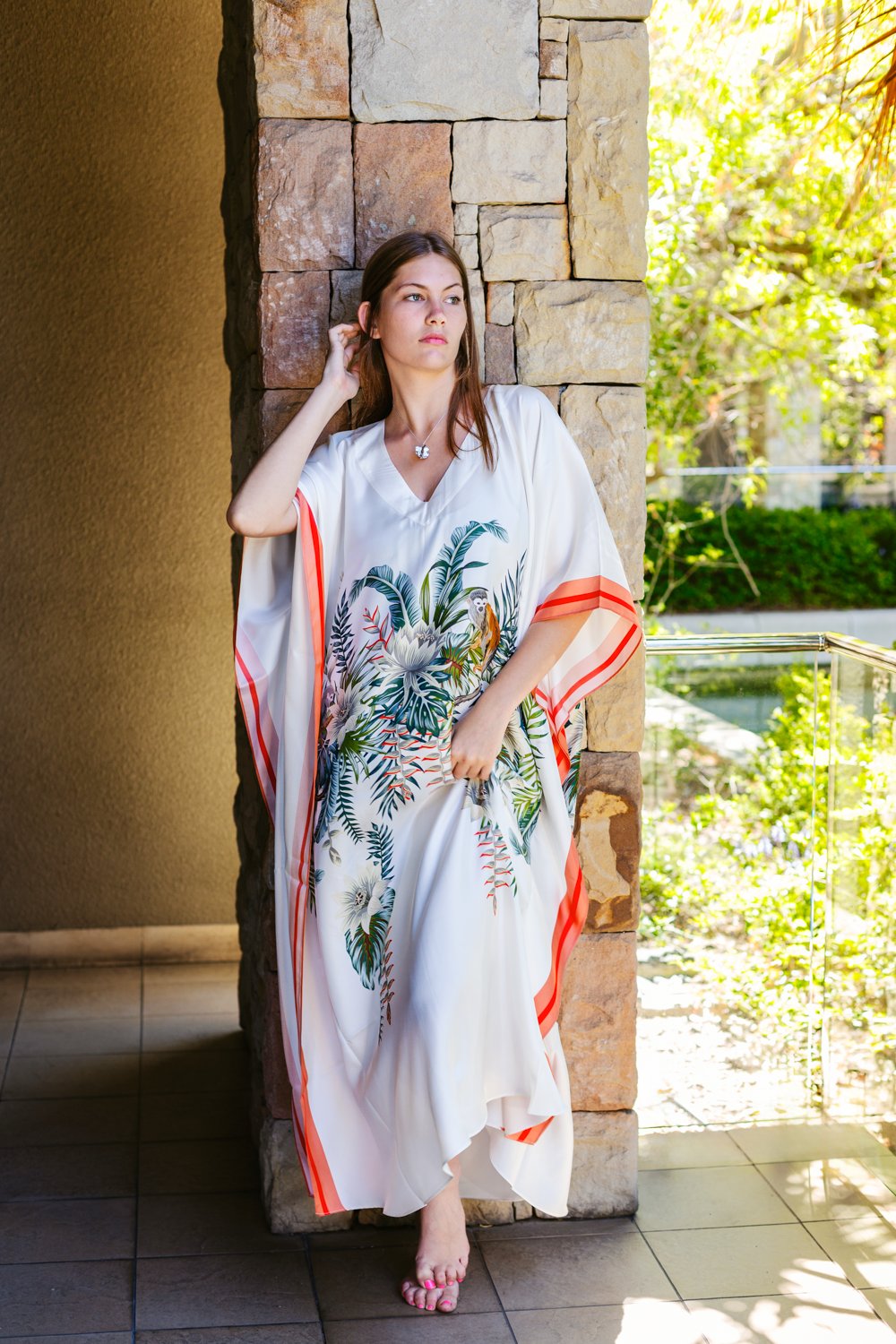 Large Bushwillow pendant - Platinum