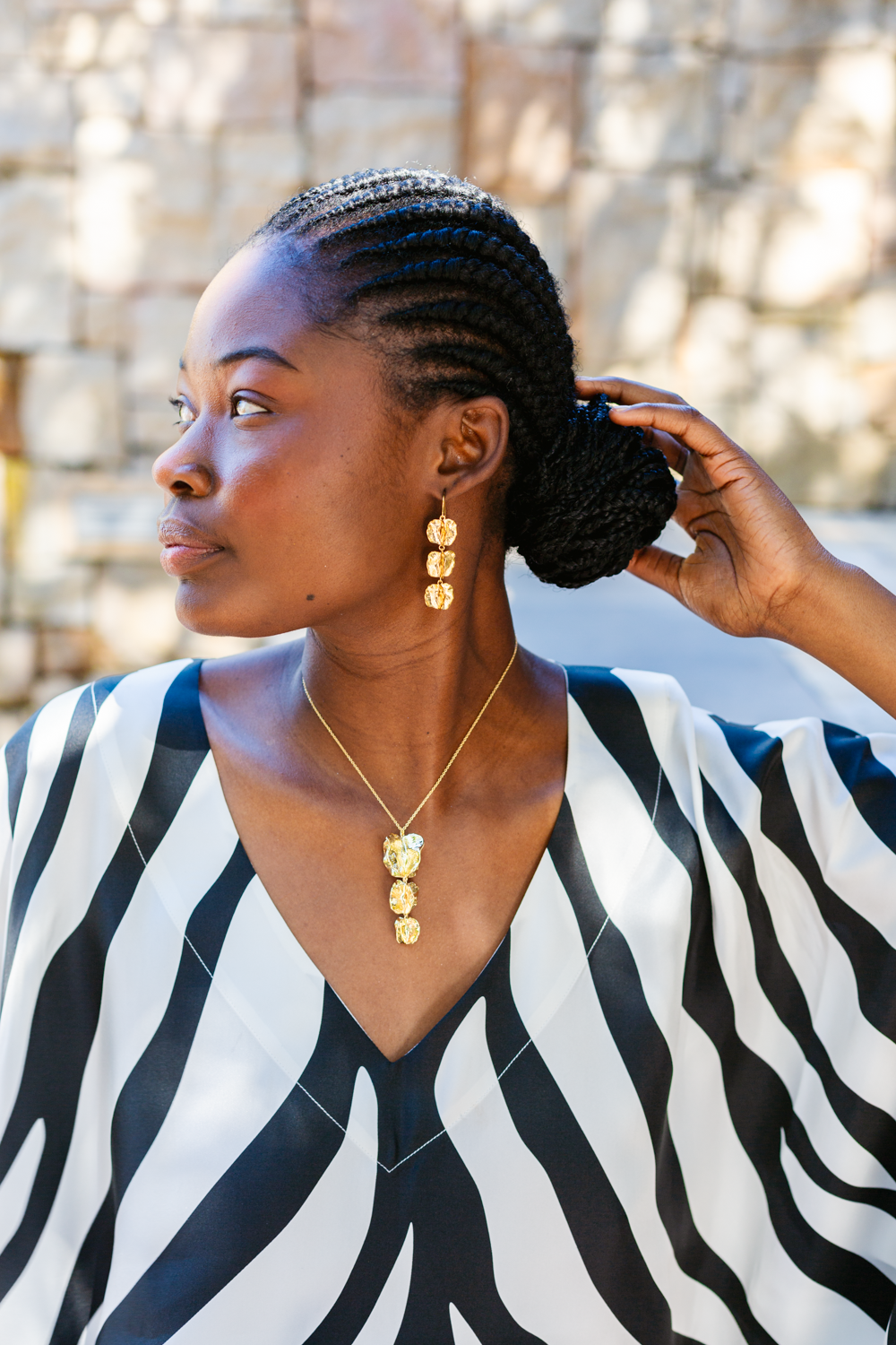 Bushwillow Three piece pendant - Gold