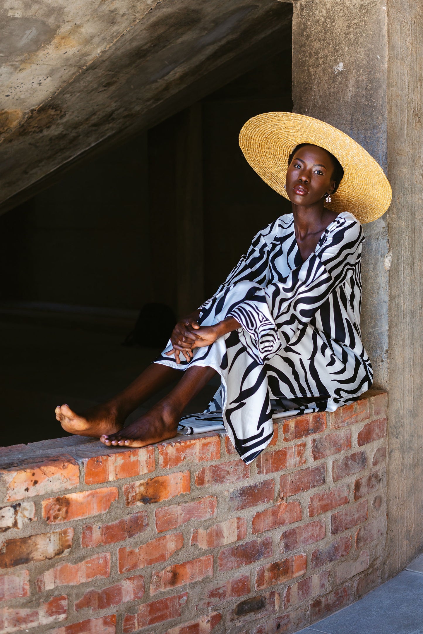 Robe en soie - Zèbre