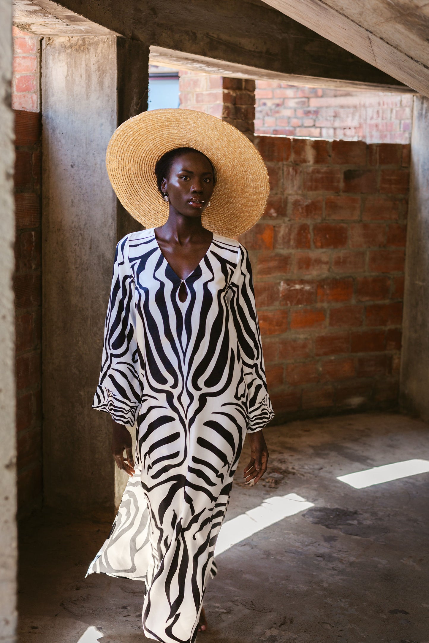 Robe en soie - Zèbre
